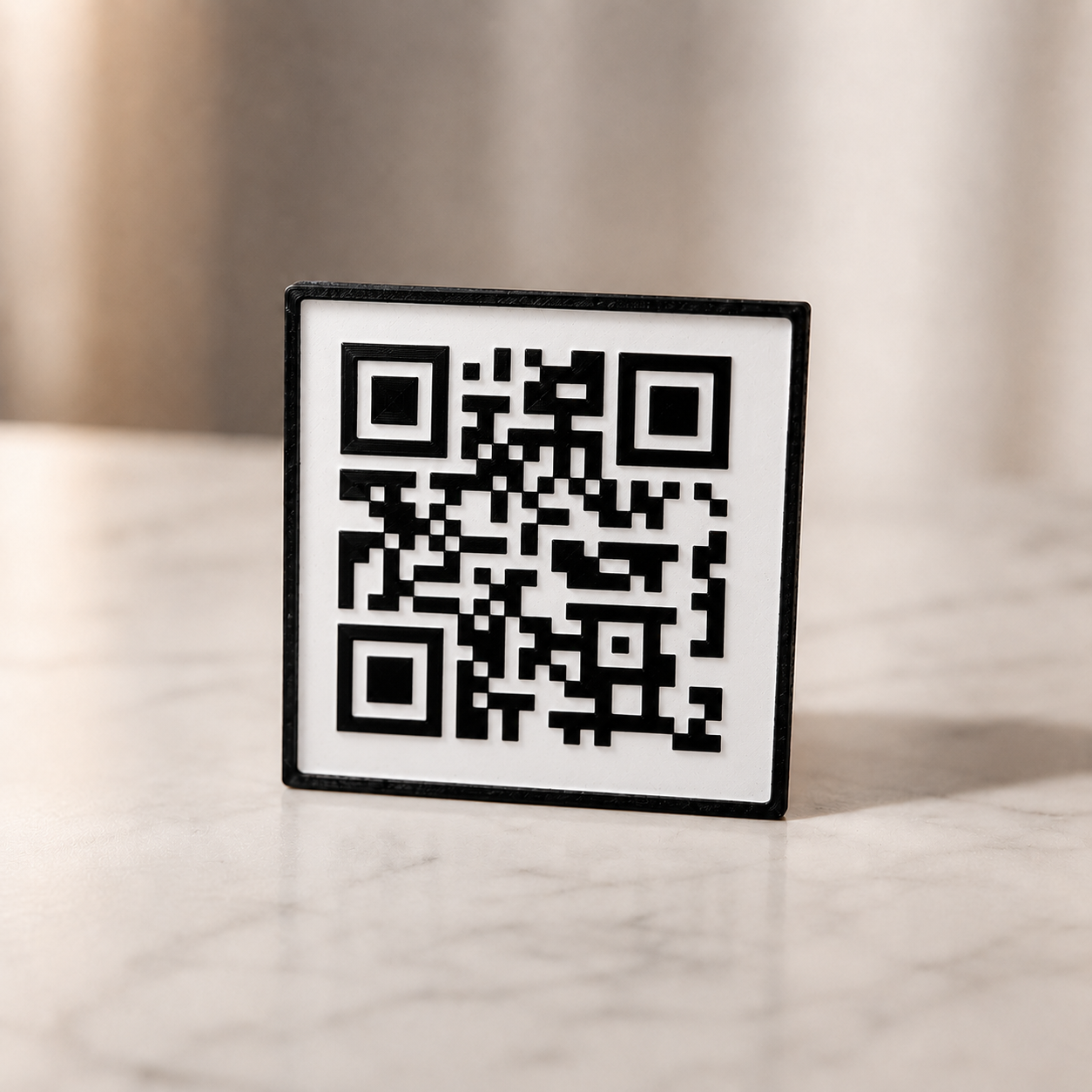 Plaque QR code personnalisable