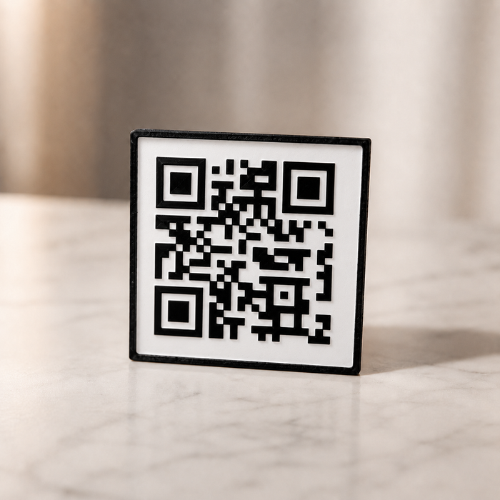 Plaque QR code personnalisable