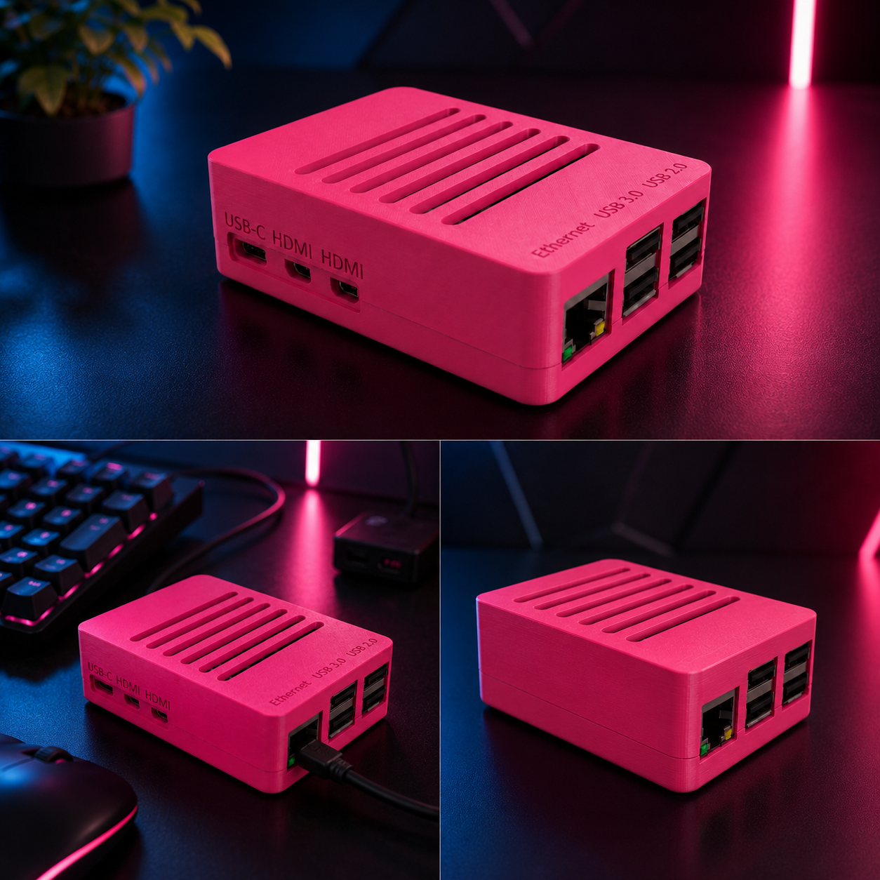 Boîtier ventilé compatible Raspberry Pi 5