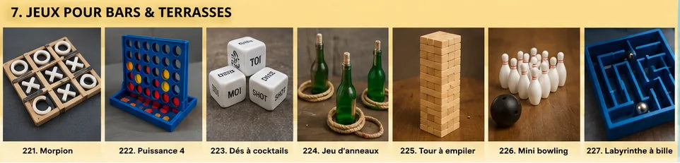 Jeux pour bars